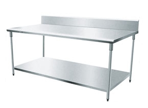 带挡水板双层工作台