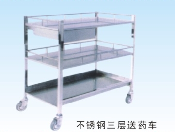 不锈钢三层送药车