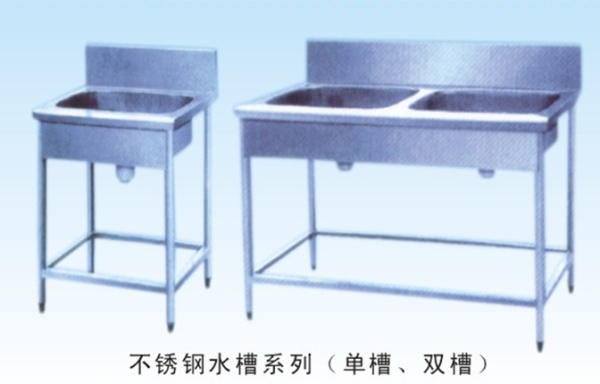 不锈钢水槽系列（半包单槽，双槽）